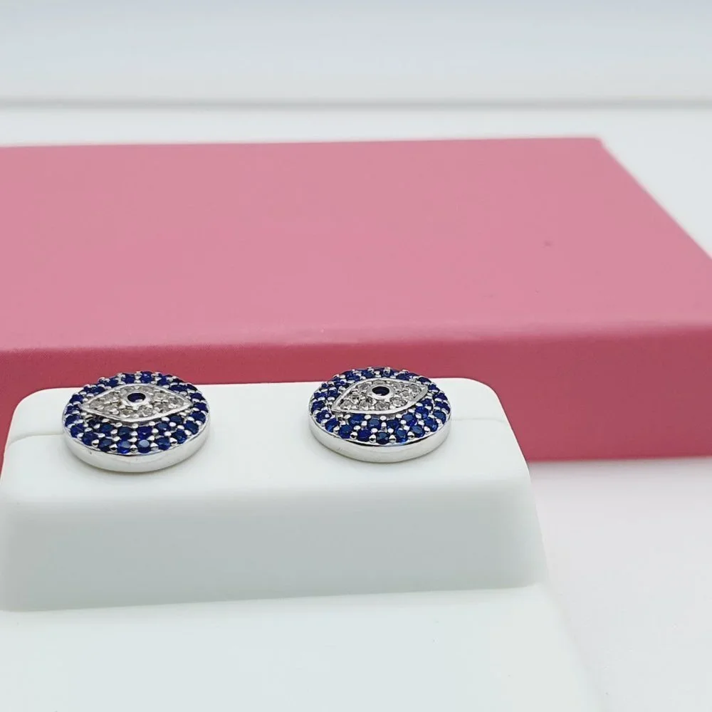 - 925 Sterling Silver Cubic Zirconia Earrings, U19254547